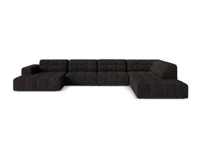 Jennifer — Panoramic Sofa Anthracite (Eden 21 Black) Black Plastic Right