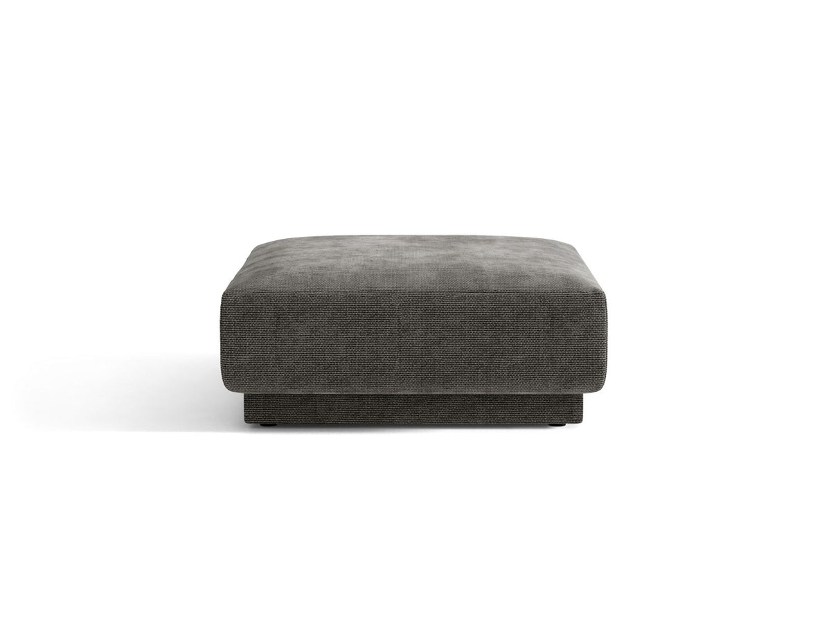 Miley — Pouf Grey (Haga 16) Black Plastic