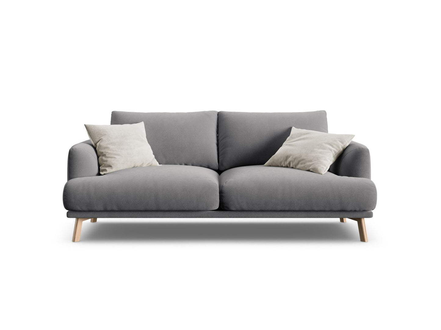 Naomi — Sofa Grey (Salvador 17) Wood