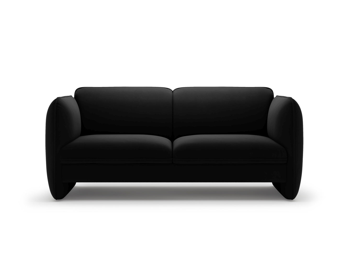 Georgia — Sofa (168x90x80 cm) Black (Magic Velvet 2219)