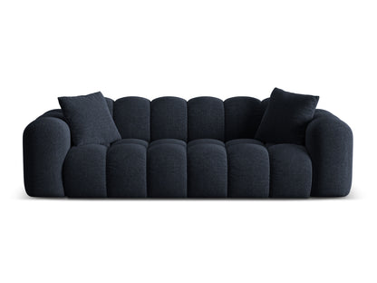 „Treno“ — sofa tamsiai mėlyna (Eden 16 Deep Blue) juodos spalvos plastikas