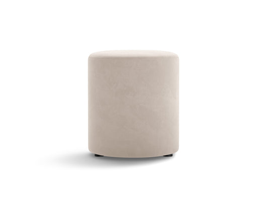 Dia — Pouf Beige (Salvador 1) Black Plastic