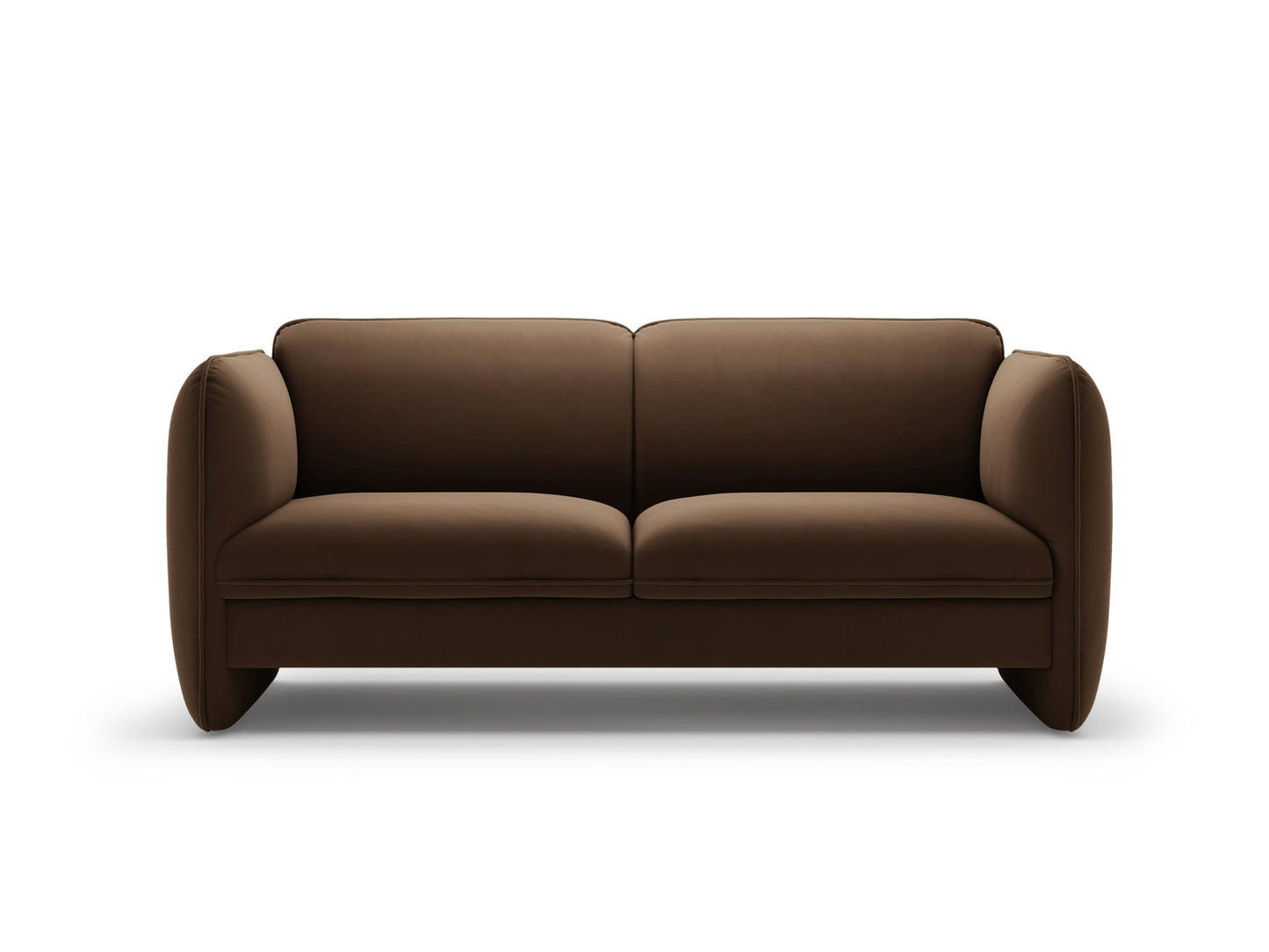 Georgia — Sofa (168x90x80 cm) Chocolate (Magic Velvet 2299)