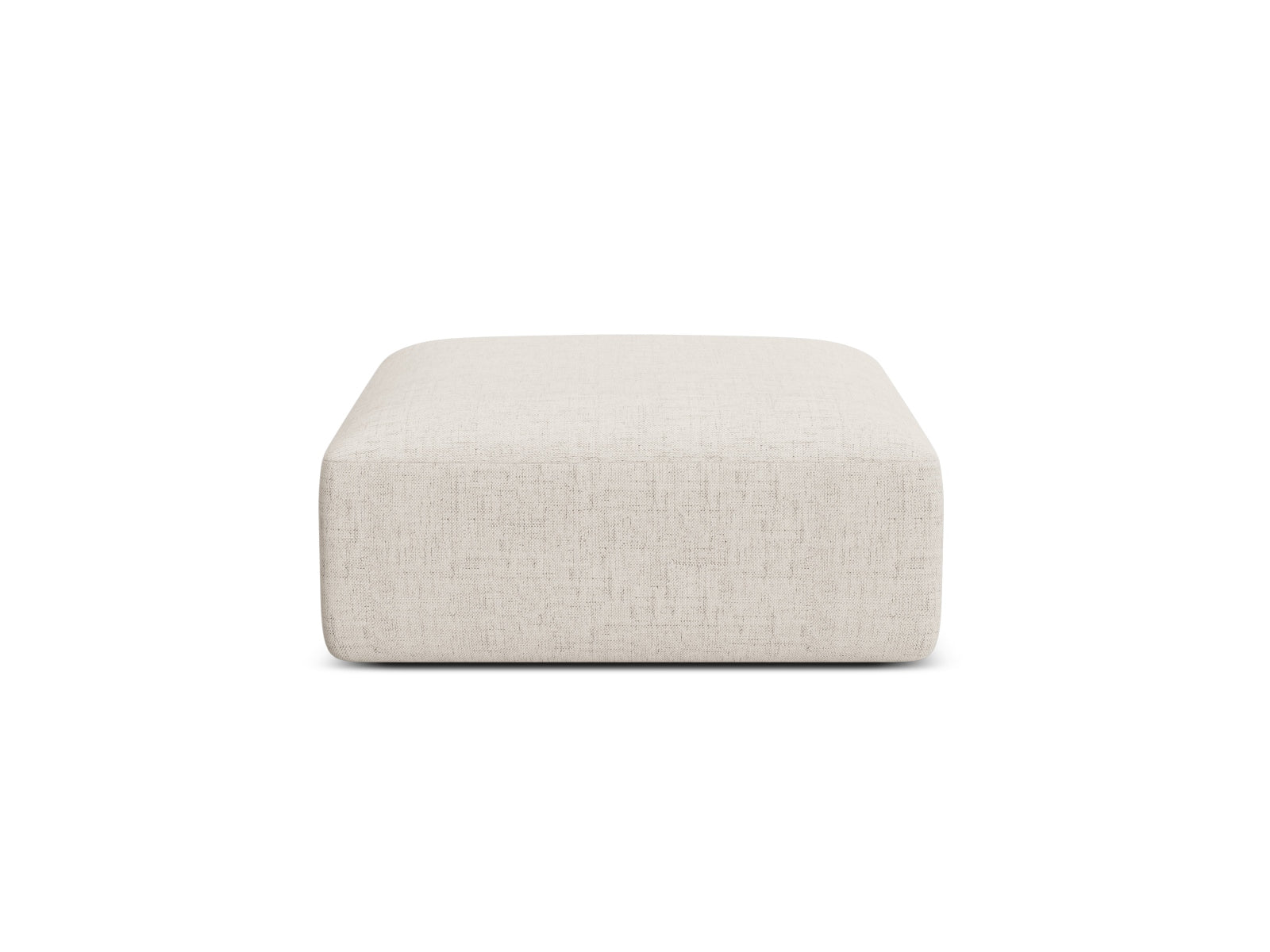 Campi — Pouf Light Beige (Moly 02) Black Plastic