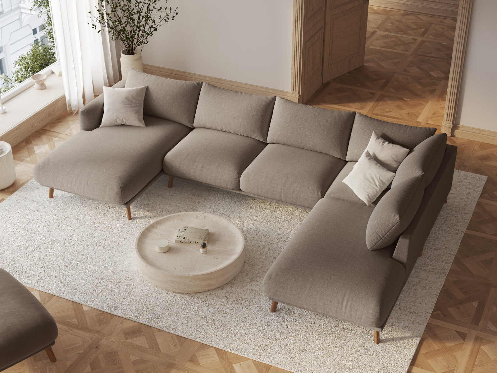 Naomi — Panoraminė sofa (365,0 x 235,0 x 75,0 cm)