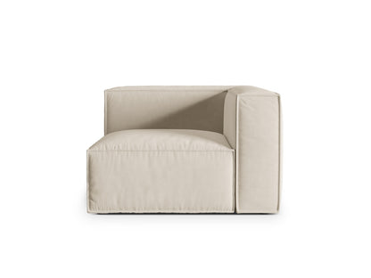 Nuria — Modular Sofa Beige (Paris Cream) Black Plastic