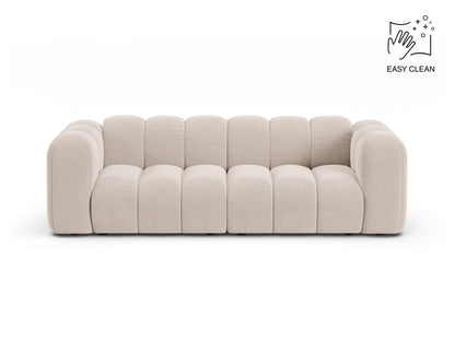 Lupine — Sofa Light Beige (Venus 2927) Black Plastic