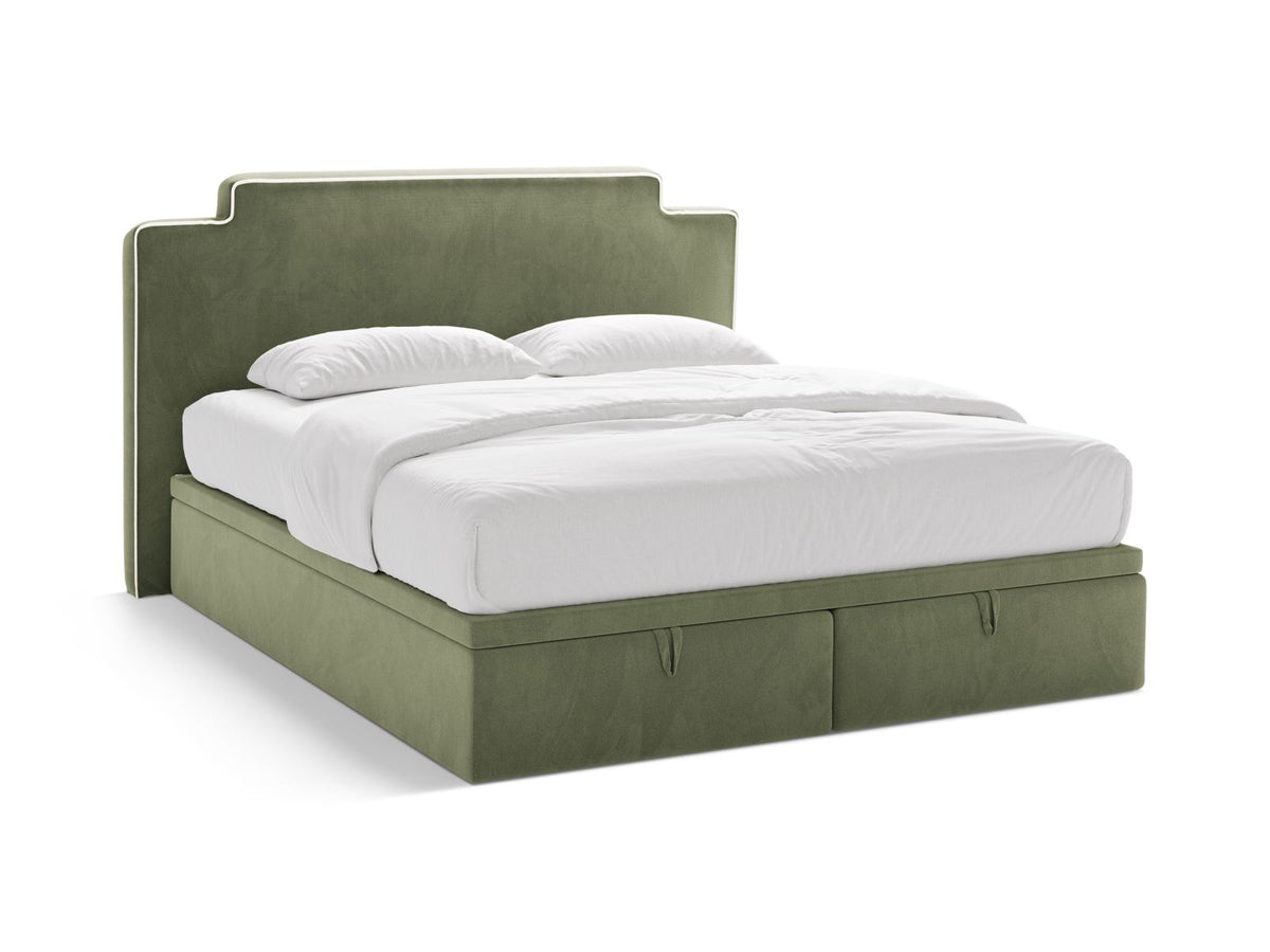 Princess — Bed (200x211x122 cm) Ivory && Green (Magic Velvet 2256 && Magic Velvet 2243)