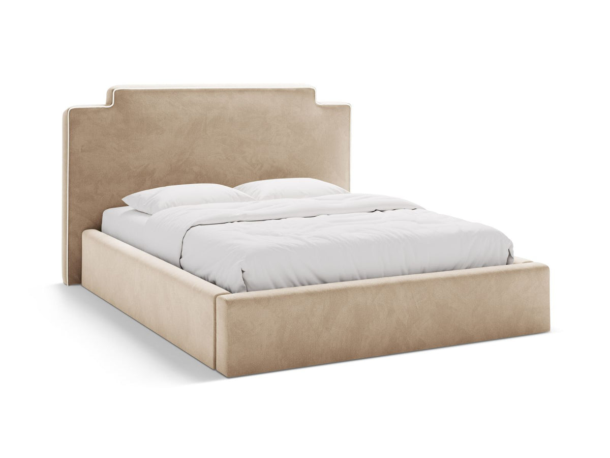 Princess — Bed (220x222x122 cm) Ivory && Almond Beige (Magic Velvet 2256 && Magic Velvet 2282)