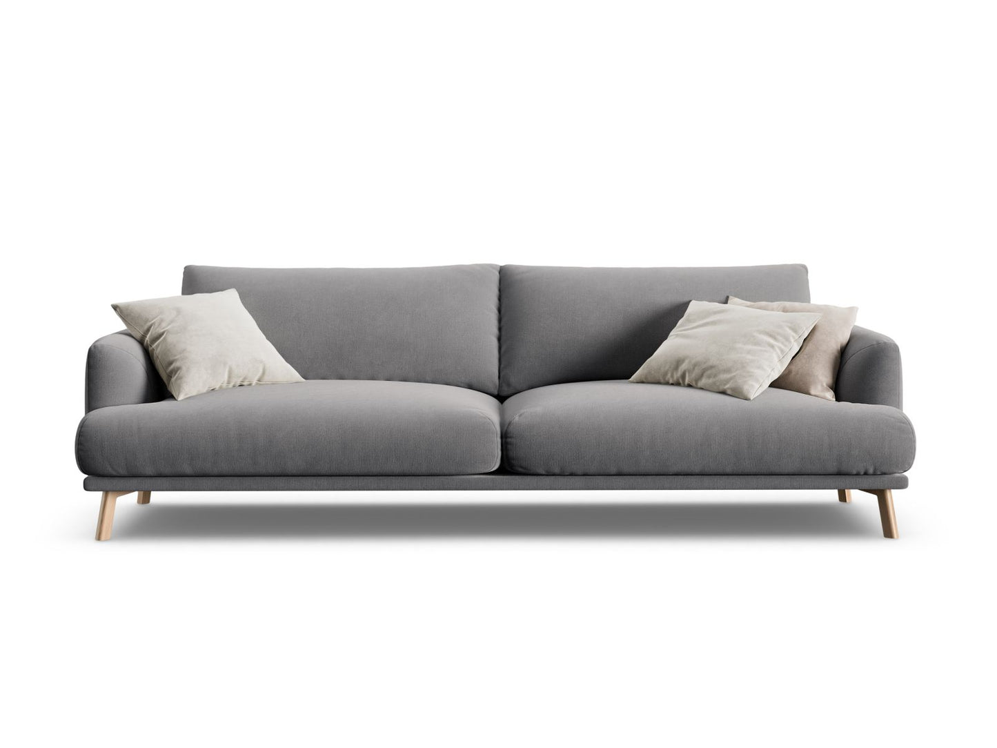 Naomi — Sofa Grey (Salvador 17) Wood