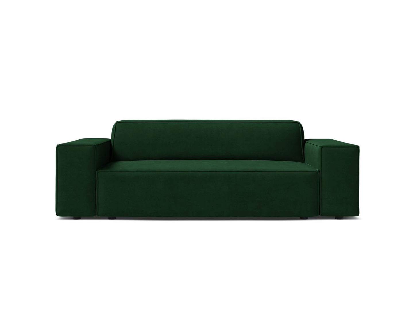Jodie — Sofa Bottle Green (Bluvel 78) Black Plastic