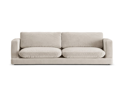Ibiza — Sofa Light Beige (Riviera 21) Black Plastic