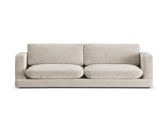 Ibiza — Sofa Light Beige (Riviera 21) Black Plastic