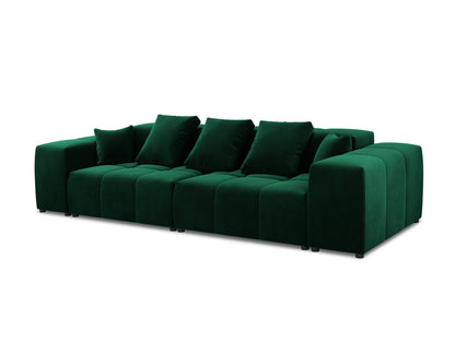 Rome — Sofa Bottle Green (Salvador 7) Black Plastic
