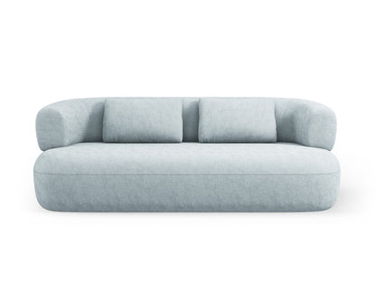 Jenny — Sofa Light Blue (Perfect Harmony 72) Black Plastic