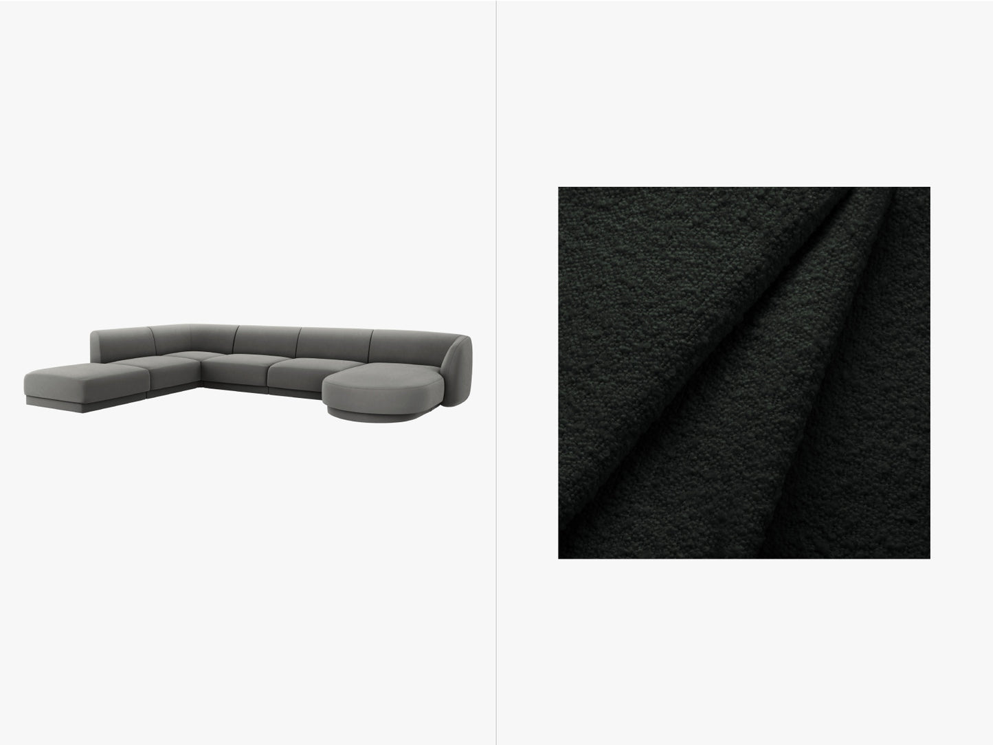 Miley — Panoraminė sofa (330,0 x 255,0 x 70,0 cm)