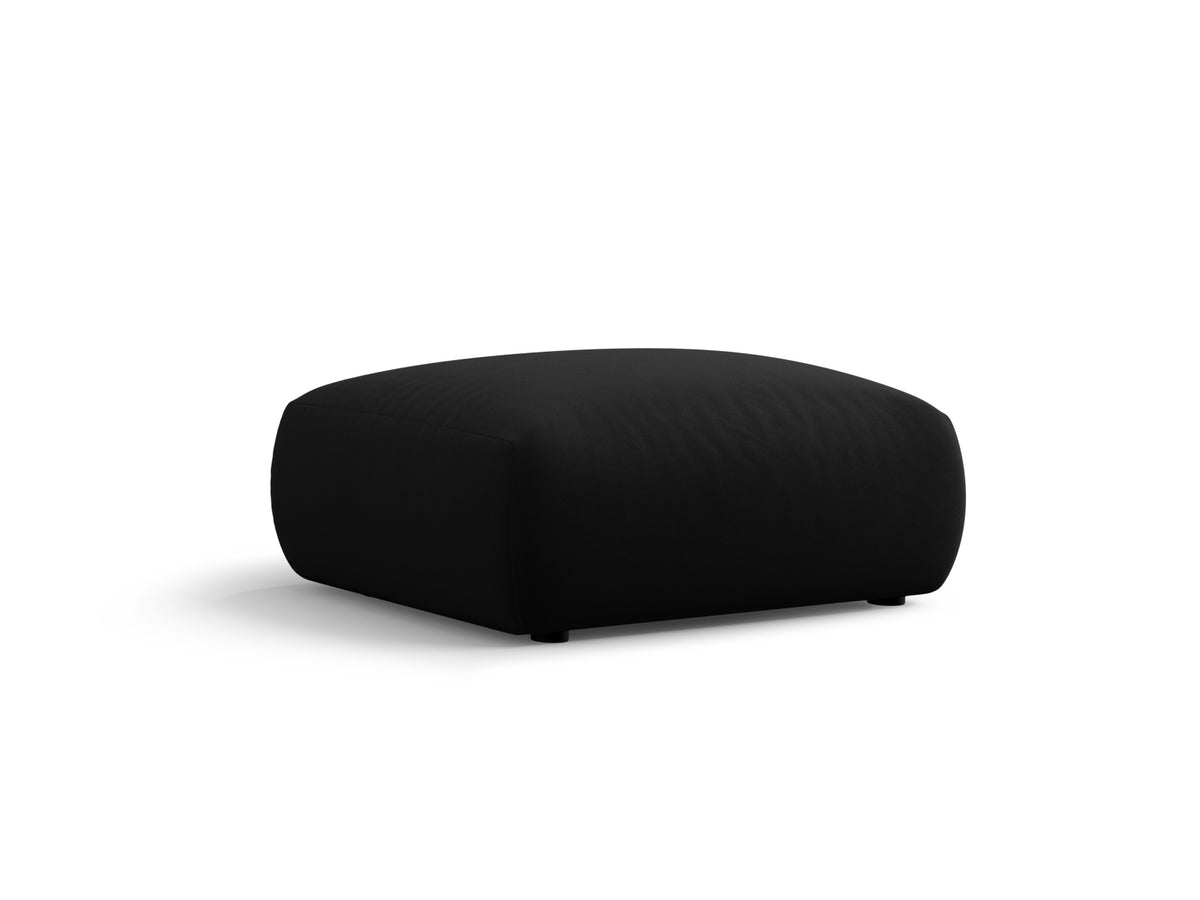 Matera — Pouf Black (Salvador 19) Must plastik