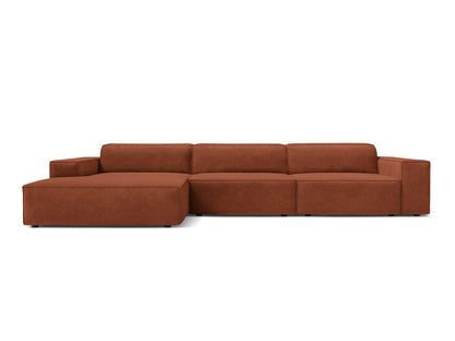 Jodie — Corner Sofa (284x162x77 cm) Brick (Liberty 9) Left