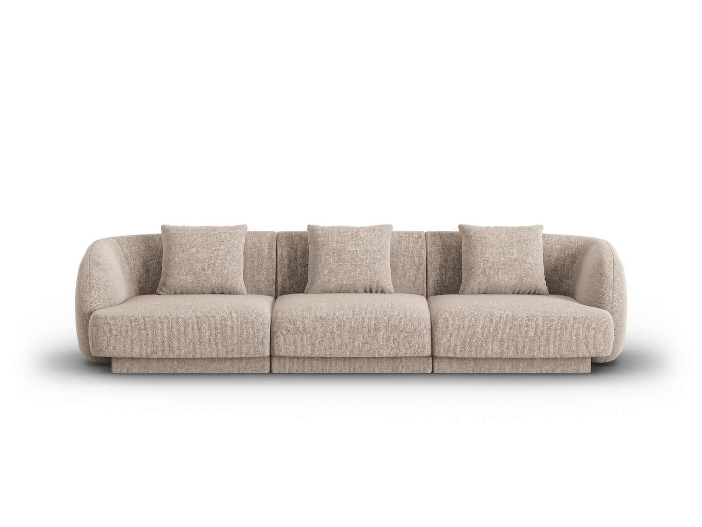 Tulum — Sofa Beige (Haga 30) Black Plastic