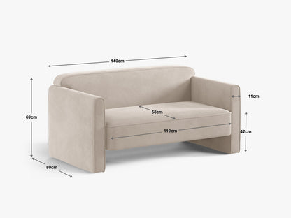 Abby — diivan (140,0 x 80,0 x 69,0 cm)