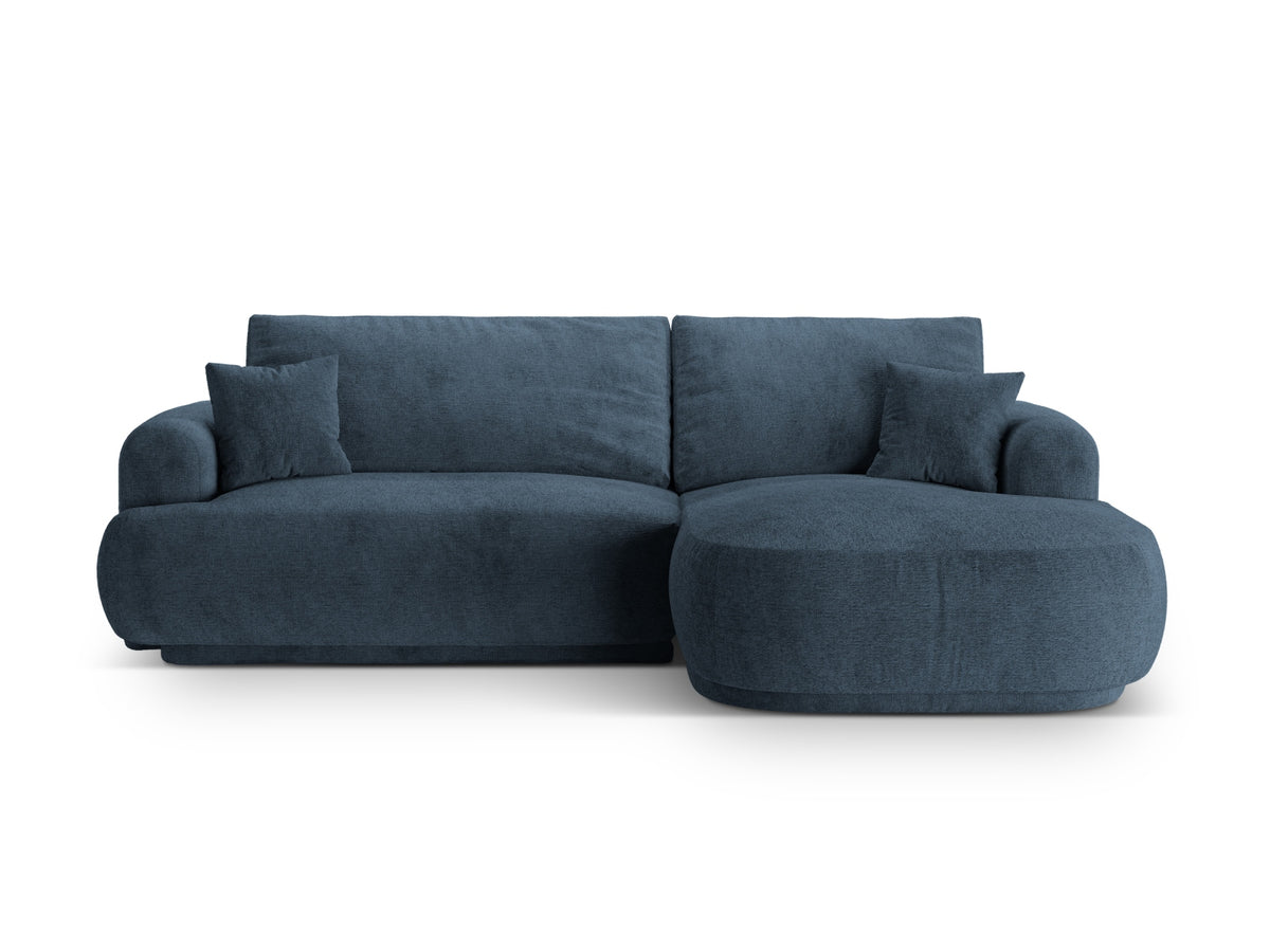 Ella — Corner Sofa (271x174x88 cm) Dark Blue (Sorella 77) Right