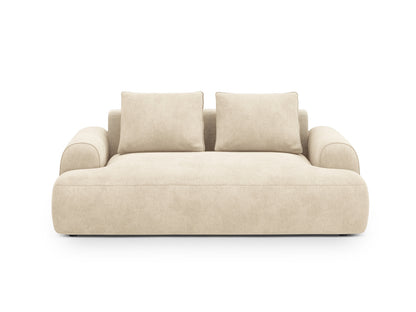 Calma — Sofa Light Beige (Vogue 1) Black Plastic
