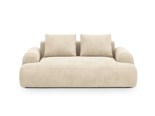 Calma — Sofa Light Beige (Vogue 1) Black Plastic