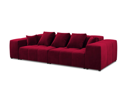 Rome — Sofa Red (Salvador 13) Black Plastic