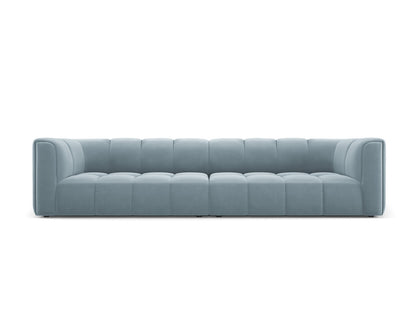 Moritz — Sofa Light Blue (Bluvel 06) Black Plastic