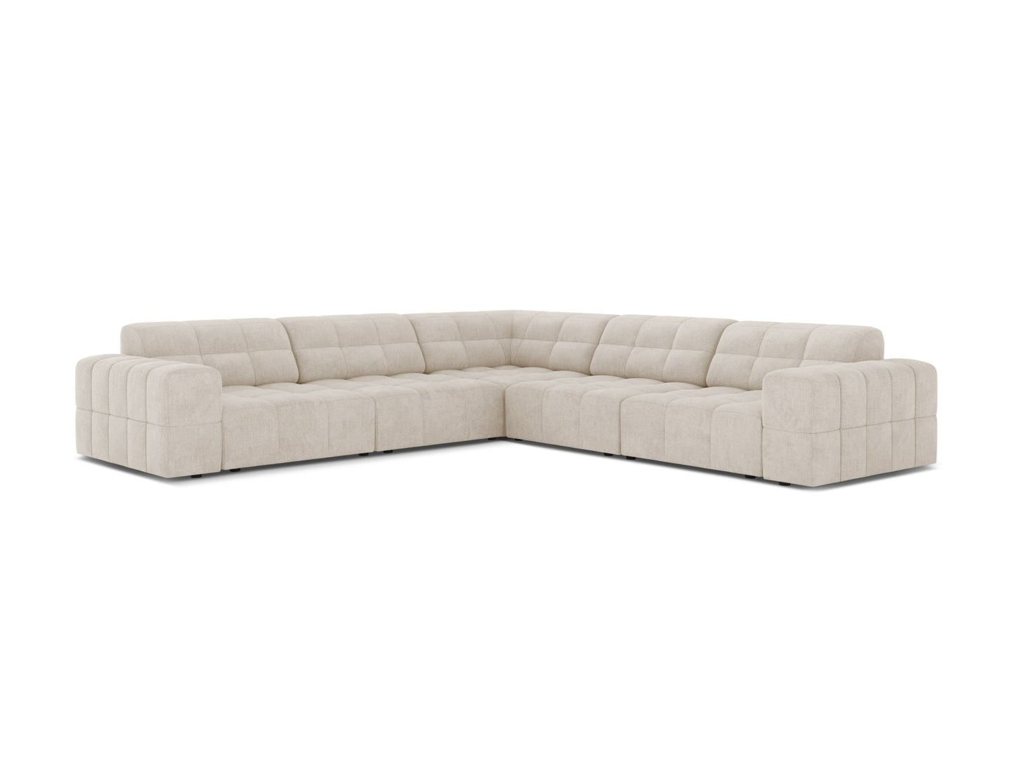 Jennifer — Corner Sofa (285x285x78 cm) Light Beige (Eden 2 Pearl)