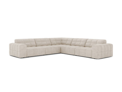 Jennifer — Corner Sofa (285x285x78 cm) Light Beige (Eden 2 Pearl)