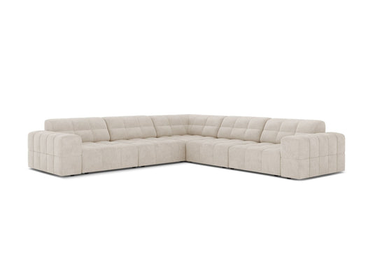 Jennifer — Corner Sofa (285x285x78 cm) Light Beige (Eden 2 Pearl)