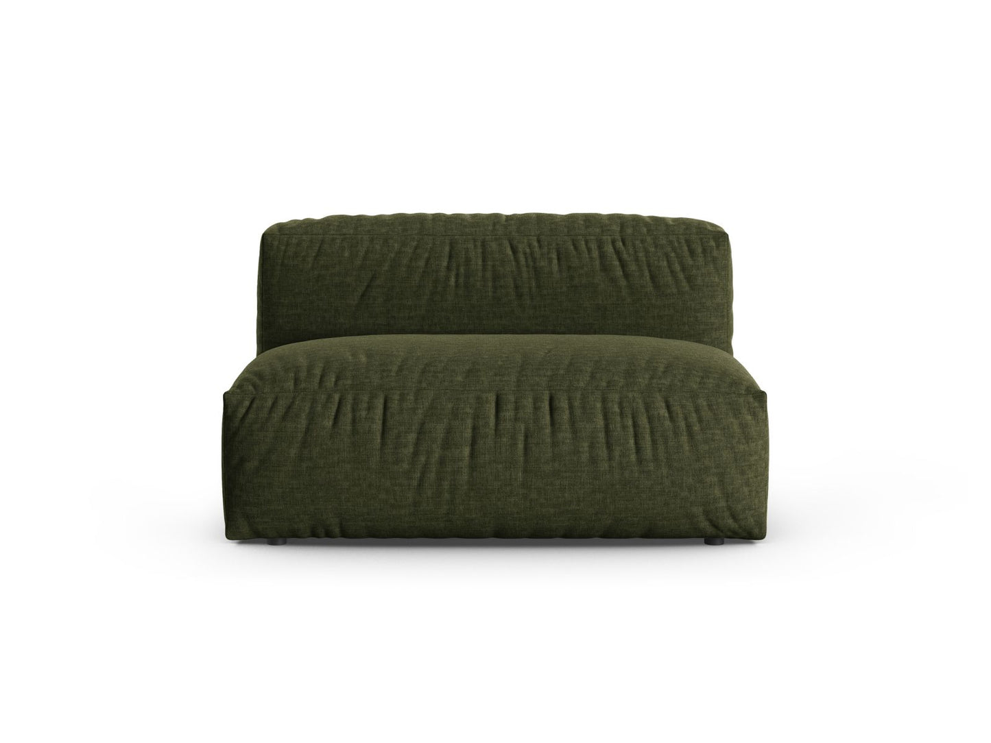 Martina — Modular Sofa Green (Boston Forest) Black Plastic