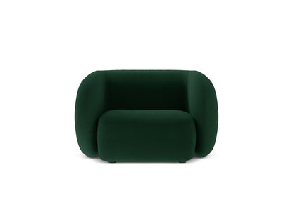 Kate — Armchair Bottle Green (Salvador 7) Black Plastic