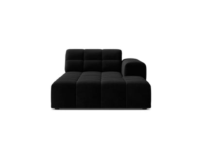 Jennifer — Chaise Longue (108x167x78 cm) Black (Bluvel 19) Right