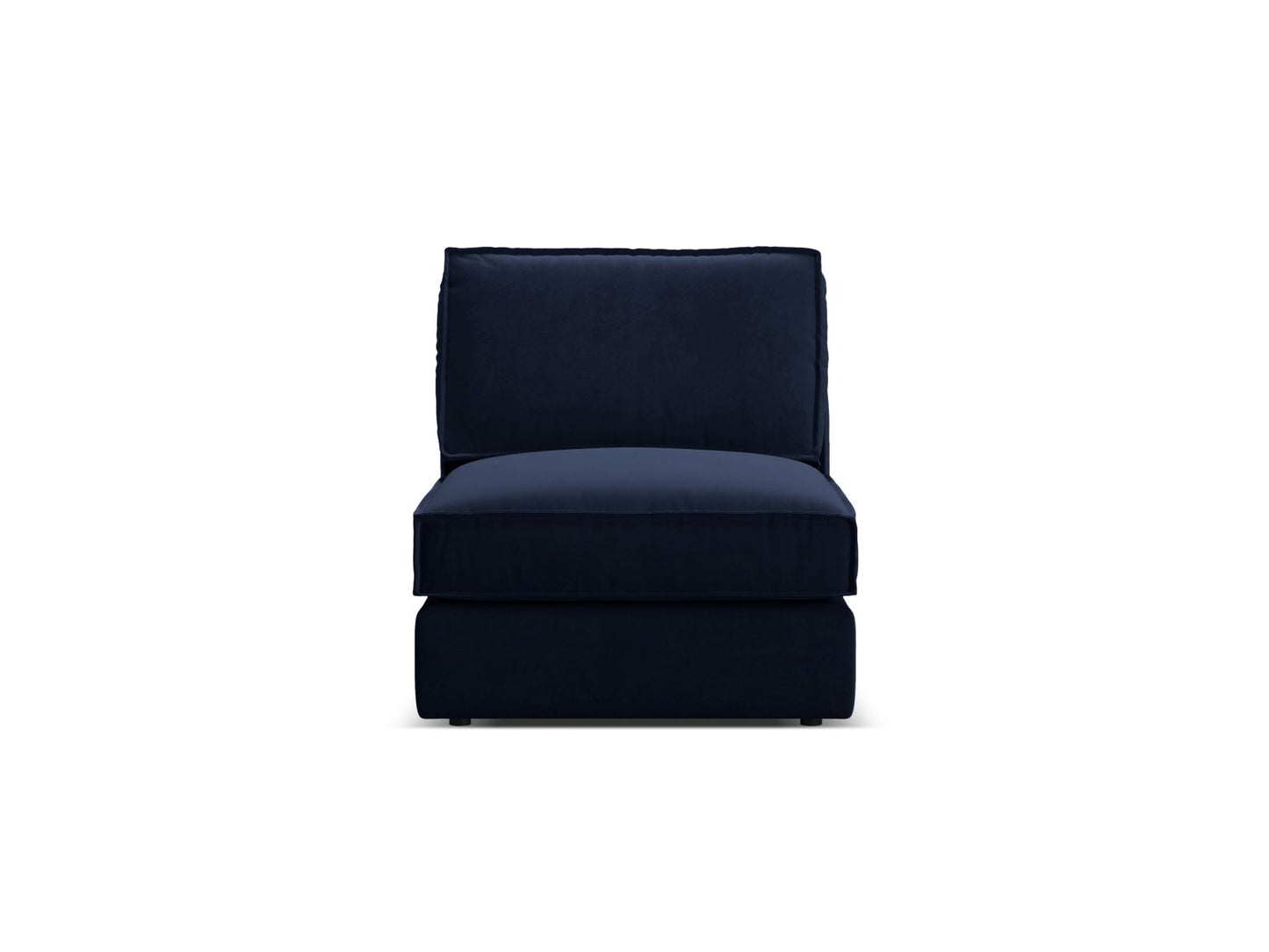 Pola — Modular Sofa Royal Blue (Salvador 5) Black Plastic