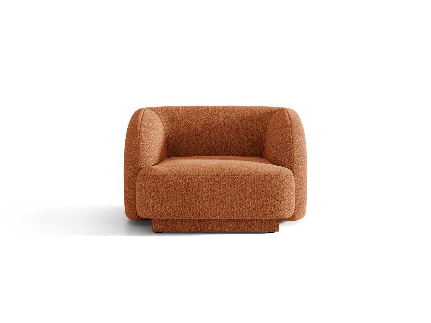 Miley — Armchair Terracotta (Baloo 2078) Black Plastic