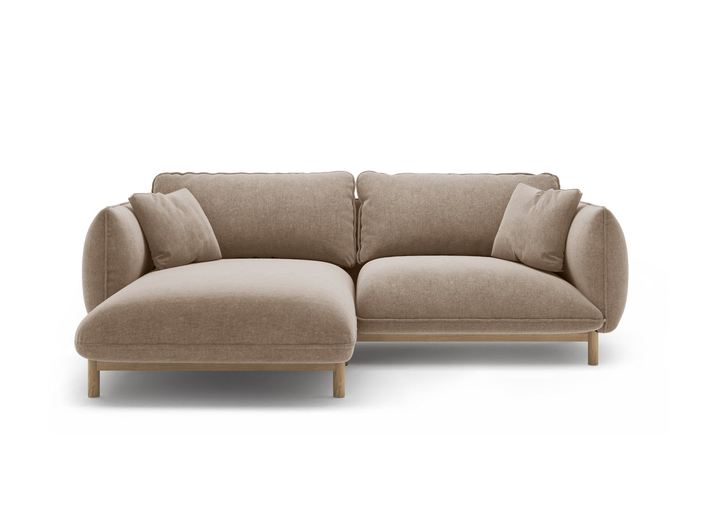 Ada — Corner Sofa (220x179x78 cm) Sand (Wind 11) Left