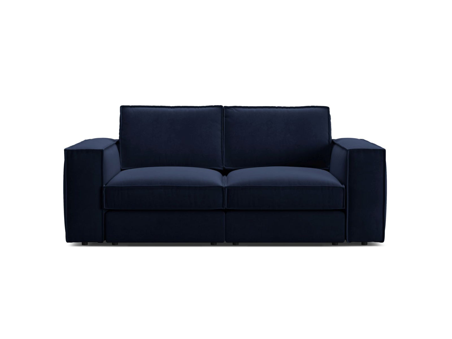 Pola — Sofa Royal Blue (Salvador 5) Black Plastic
