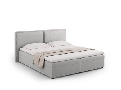 Arendal — Bed Light Grey (Megan 363) Black Plastic