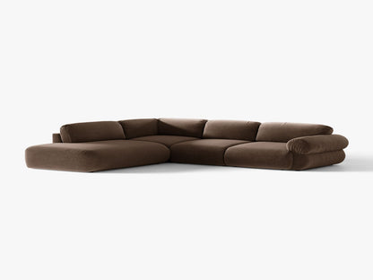 Ophelia — Corner Sofa (289x243x84 cm) Chocolate (Salvador 4) Left