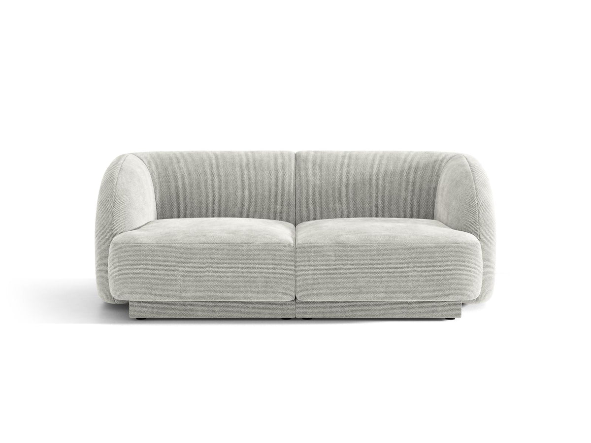 Miley — Sofa Silver (Eden 17 Silver) Black Plastic