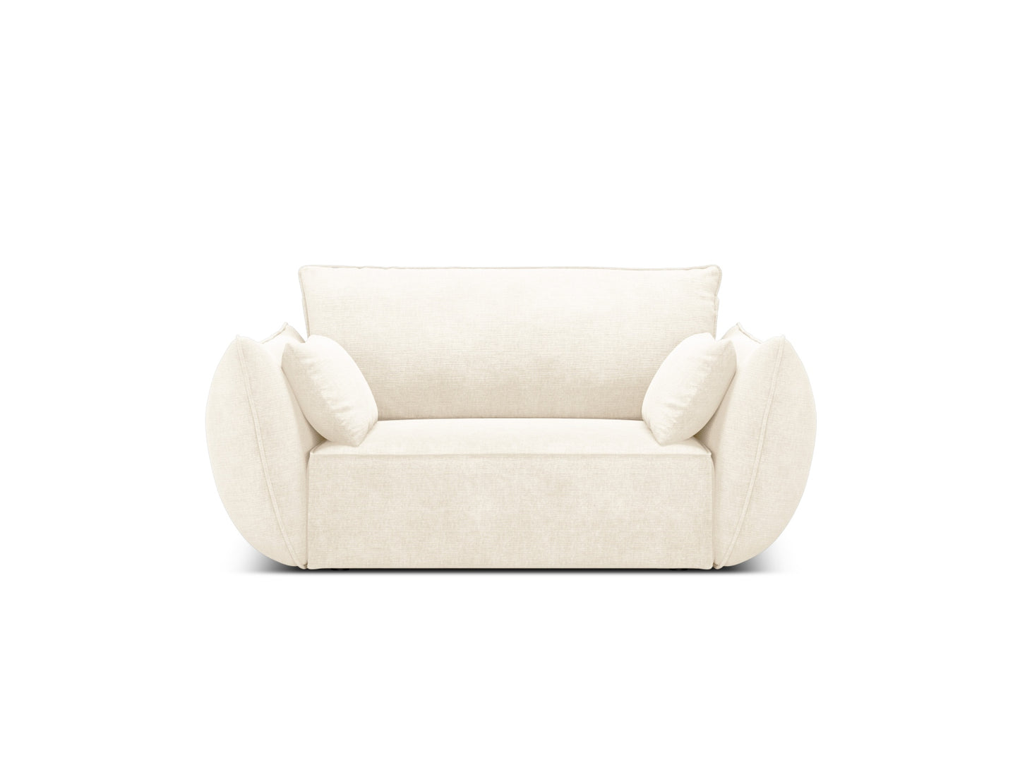Kaelle — Armchair Light Beige (Over The Horizon 03) Black Plastic