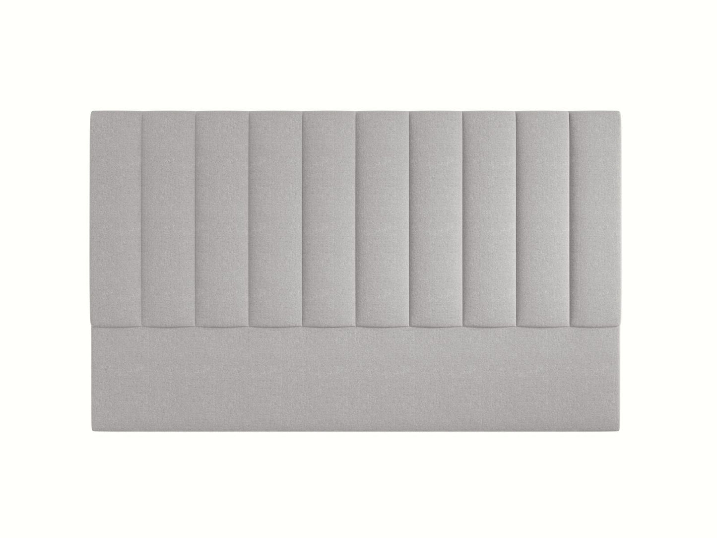 Marl — Headboard Light Grey (Eden 18 Grey) Black Plastic
