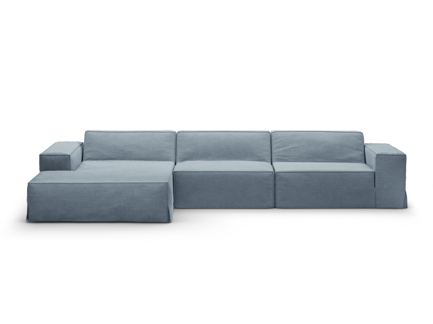 Jodie — Sofa Cover Muted Blue (LINS 81) Default Left