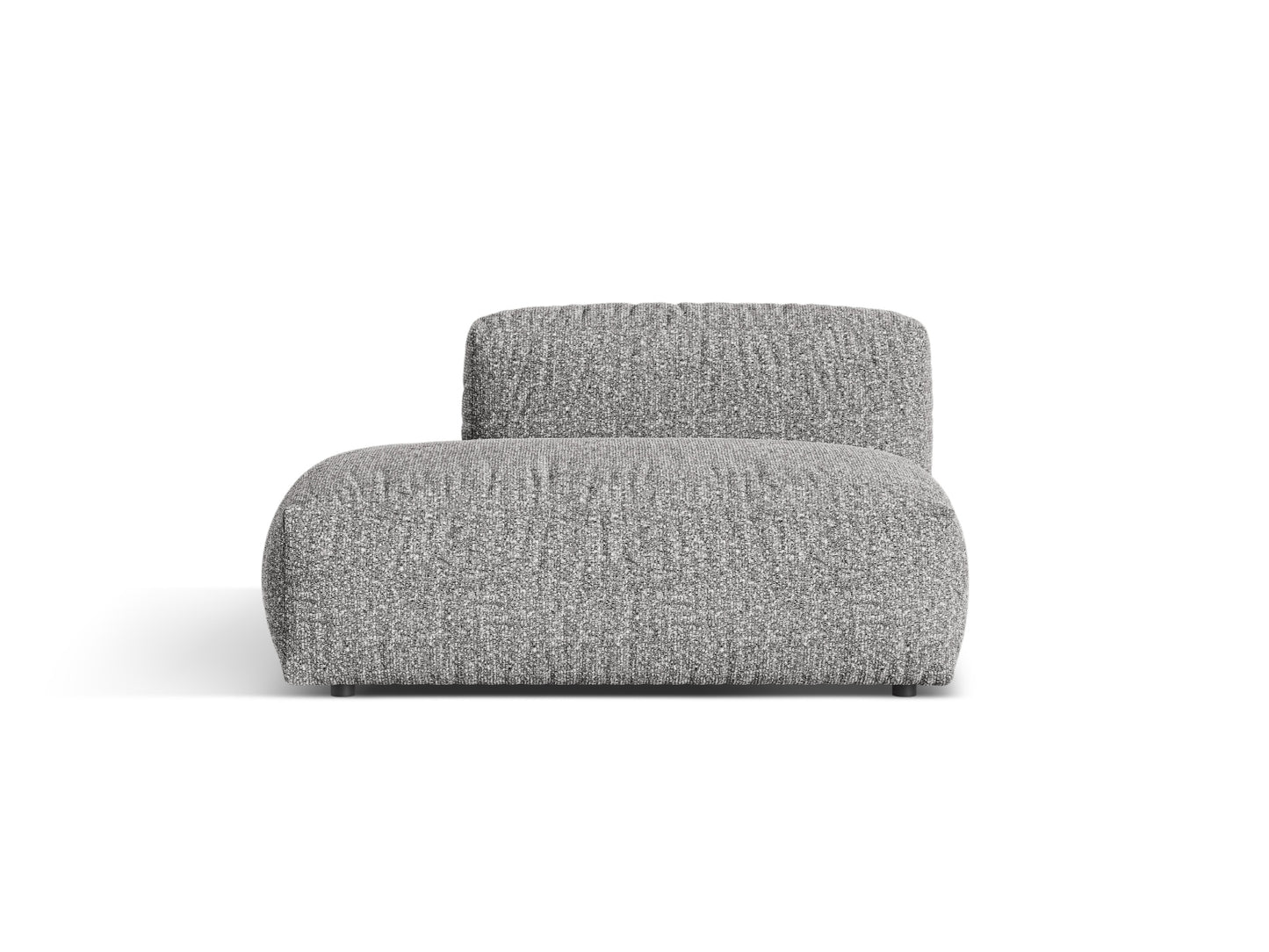 Martina — Sofa Graphite (Monet Graphite) Black Plastic Left