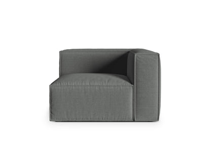 Nuria — Modular Sofa Grey (Liberty 20) Black Plastic