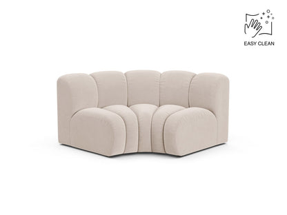 Lupine — Modular Sofa Light Beige (Venus 2927) Black Plastic