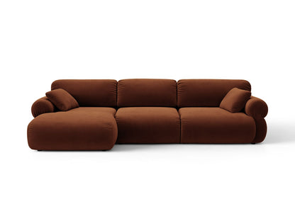 Ophelia — Corner Sofa (297x164x84 cm) Brown (Salvador 15) Left