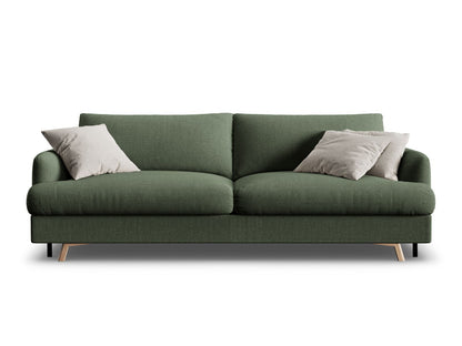 Naomi — Sofa Moss Green (Liberty 12) Black Metal